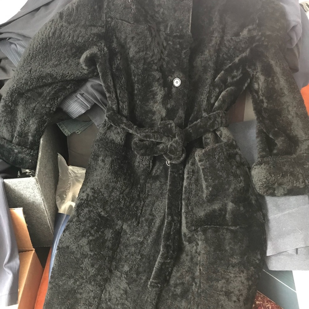 Shearling black color size M / 40